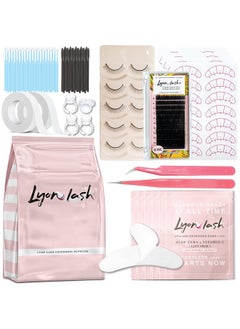 Lyon lash Eyelash Extension Supplies 4X100 Packs100 Pairs Under Eye Gel Pads 100 Disposable Mascara Brushes Wands 100 Micro Applicators Brush 100 Glue Ring Holder 2 Medical Tapes  - Image 1