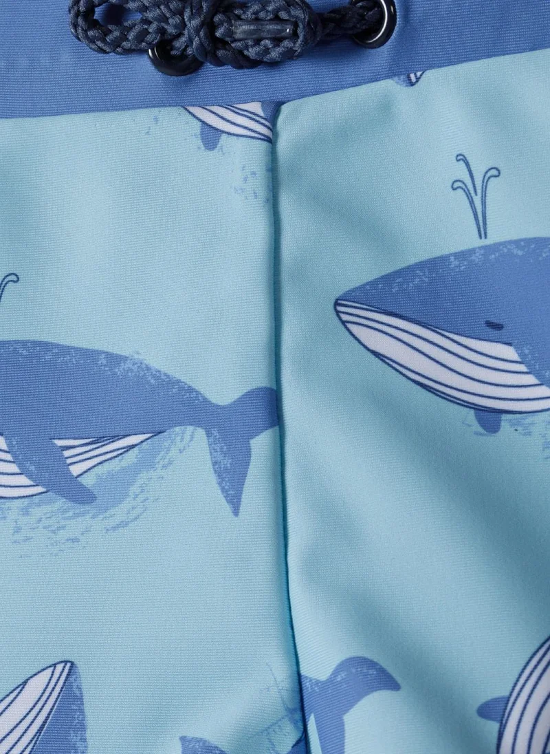 MINOTI Boys' Swim Boxers with Adjustable Waistband