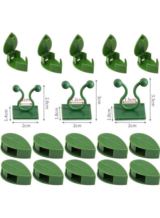 جيوستوس 120 قطعة من مشابك تركيبات الحائط لتسلق النباتات، مشابك حائط نباتية لاصقة، مشابك نباتات تسلق الأكريليك تدعم نباتات الكرمة، مشابك تثبيت كرمة النبات، دعم تثبيت الأسلاك لتثبيت نباتات التسلق - Image 2
