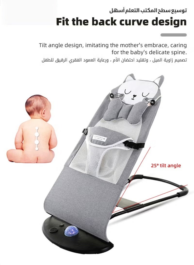 هوكور قائمة المنتجات ذات الصلة Baby Bouncer, الرضع روكر, محمول كرسي أرجحة الطفل, مقعد Bouncer دائم, الرضع هزة Bouncer للأطفال, مع 3 نقطة تسخير, 4 الارتفاع قابل للتعديل, المساجد شبكة, رف لعبة - Image 3