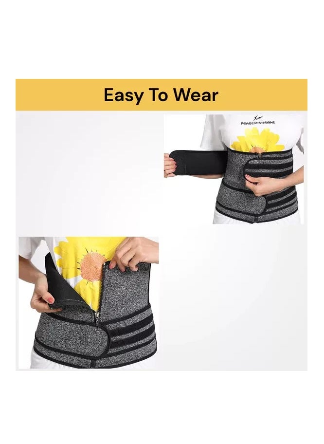 Generic Adjustable Trimmer Belt – Sweat Utility Waist & Back Support - XL  - Image 2