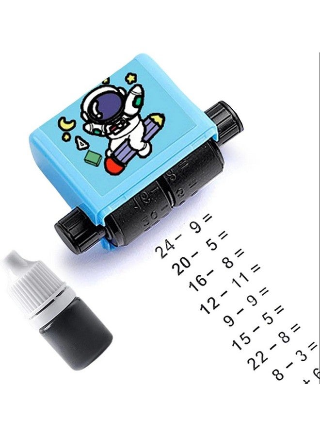 Drumstone Drumstone (Exclusively 𝟭𝟬+𝟱 Year Warranty) Math Stamp Roller: Interactive Math Learning Tool for Add, Subtract, Multiply, and Division Practice - I for Classroom and Homeschool Use/Best Gifting Product - Image 1