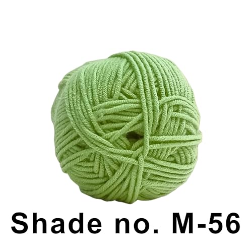 VCR 4ply Pista Yarn, 100 Grams Hank, 190 Meters Length, Acrylic Ball for Crochet and Knitting, Soft Crosia Threads, Pack of 1 Yarn, Suitable for DIY Crafts - Image 2