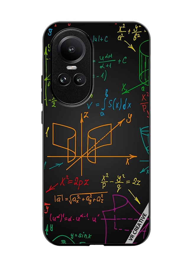 VR CREATIVE Protective Case Cover For Oppo Reno 10 Pro Math Design Multicolour - Image 1