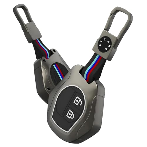 Eliane Car Accessories Key Cover Compitable for Suzuki Swift Ertiga Wagonr Celerio Swift Dzire Alto Fronx Breza S Presso Ignis 2 Button Remote Key Metal - Image 1