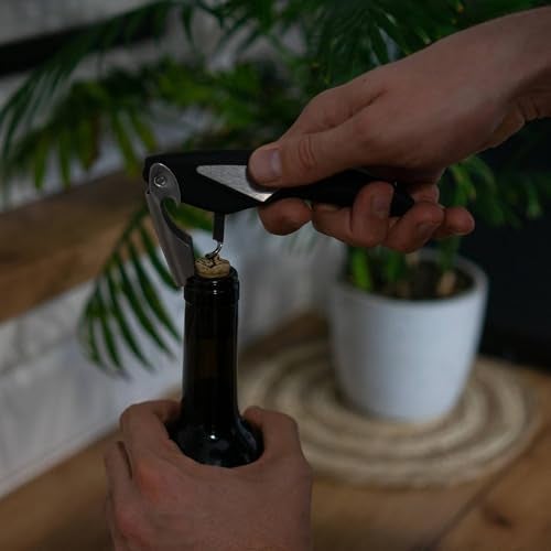 Prostuff.in® All-in-One Corkscrew Wine Bottle Opener with Built-in Foil Cutter Professional Stainless Steel Plastic Handle Opener for Sodas, Cold Drinks & Beer, Bartools Bottle Multicolor 1 Pcs - Image 3