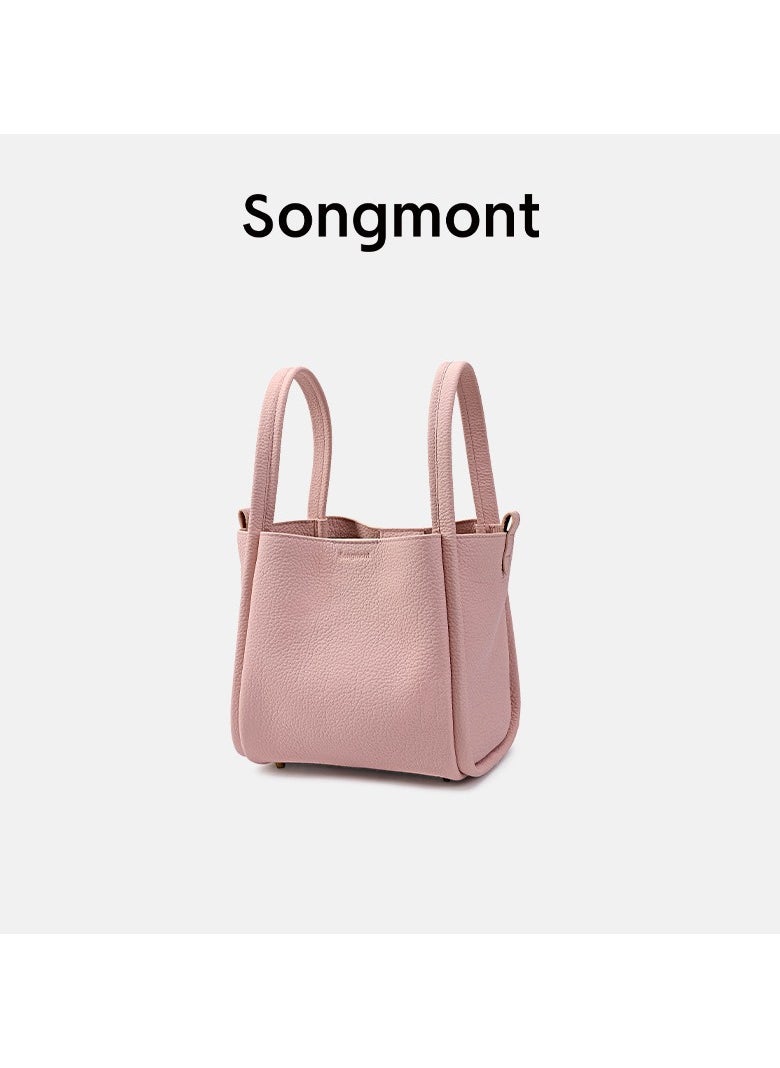 سونغمونت Mountain Pine Small u0026 Medium Basket Bag Lock Closure, Genuine Leather, Large Capacity Tote for Women  - Image 1