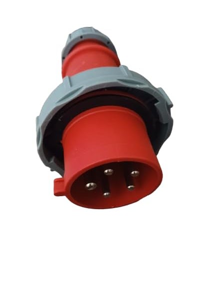 Generic Industrial Power Connector 5Pin Red and Grey 1500W 