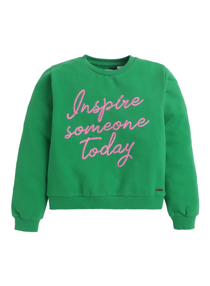 No Way Monday Girls “Inspire Someone Today” Print Long Sleeve Sweatshirt