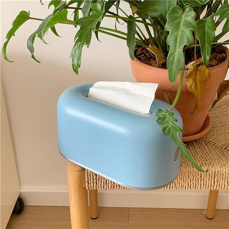 حامل مناديل ورقية أبيض منظِّم للمطبخ غرفة النوم غرفة المعيشة مكتب التخزين - Image 4