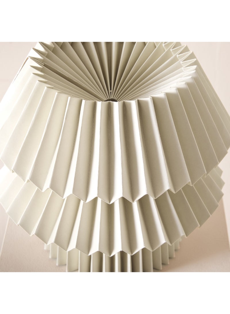 Home Box مصباح طاولة تاشا E27 مع ظل ورقي 30.5 × 31 × 30.5 سم - Image 3