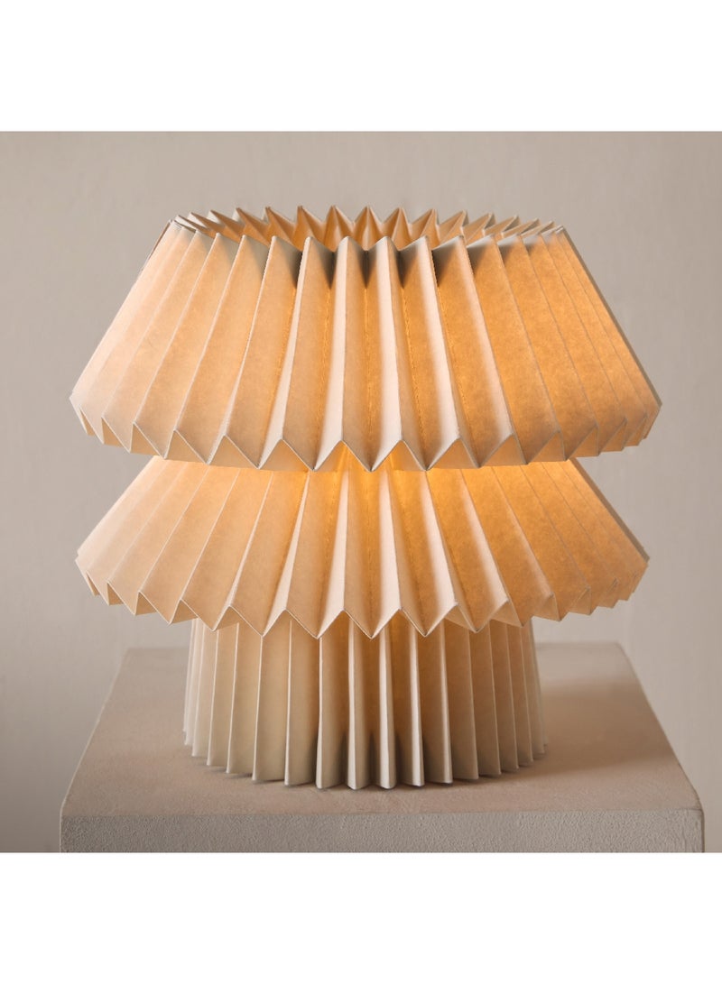 Home Box مصباح طاولة تاشا E27 مع ظل ورقي 30.5 × 31 × 30.5 سم - Image 2