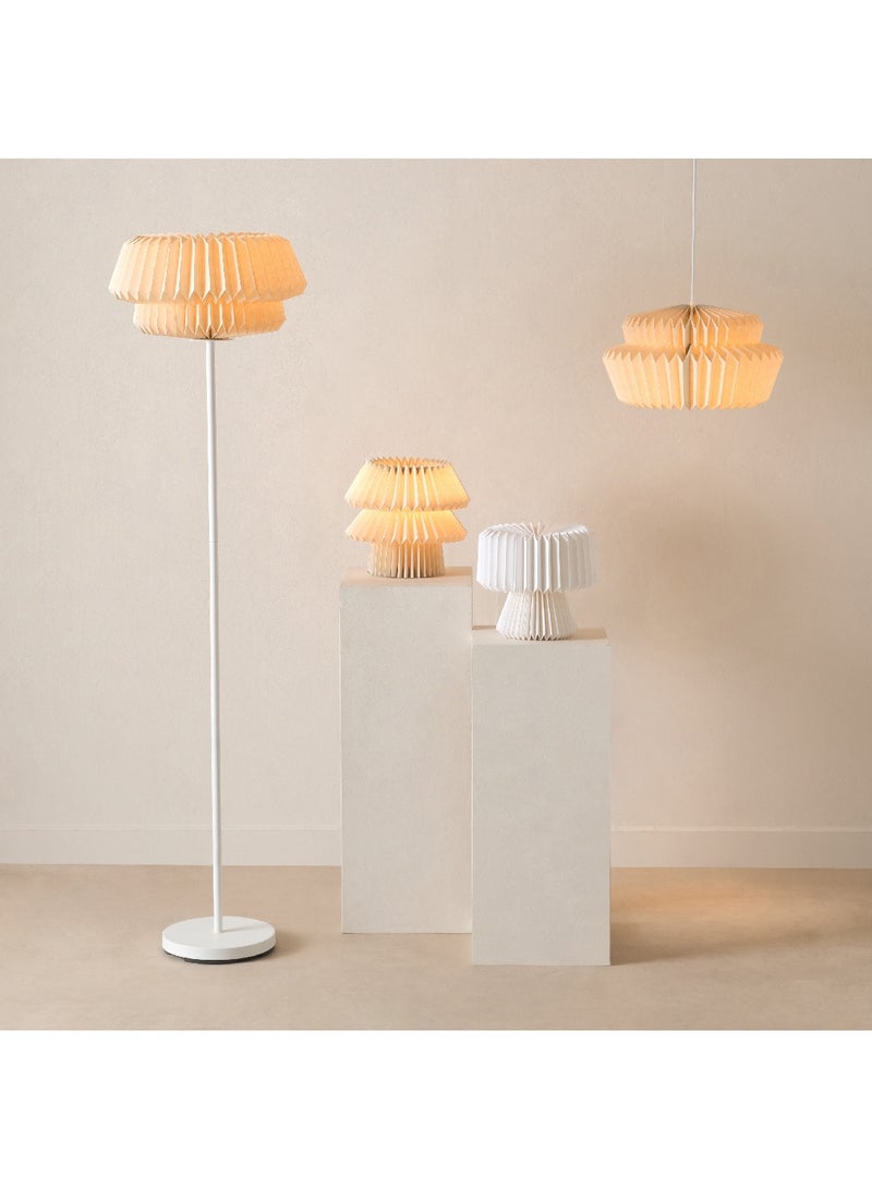 Home Box مصباح طاولة تاشا E27 مع ظل ورقي 30.5 × 31 × 30.5 سم - Image 4