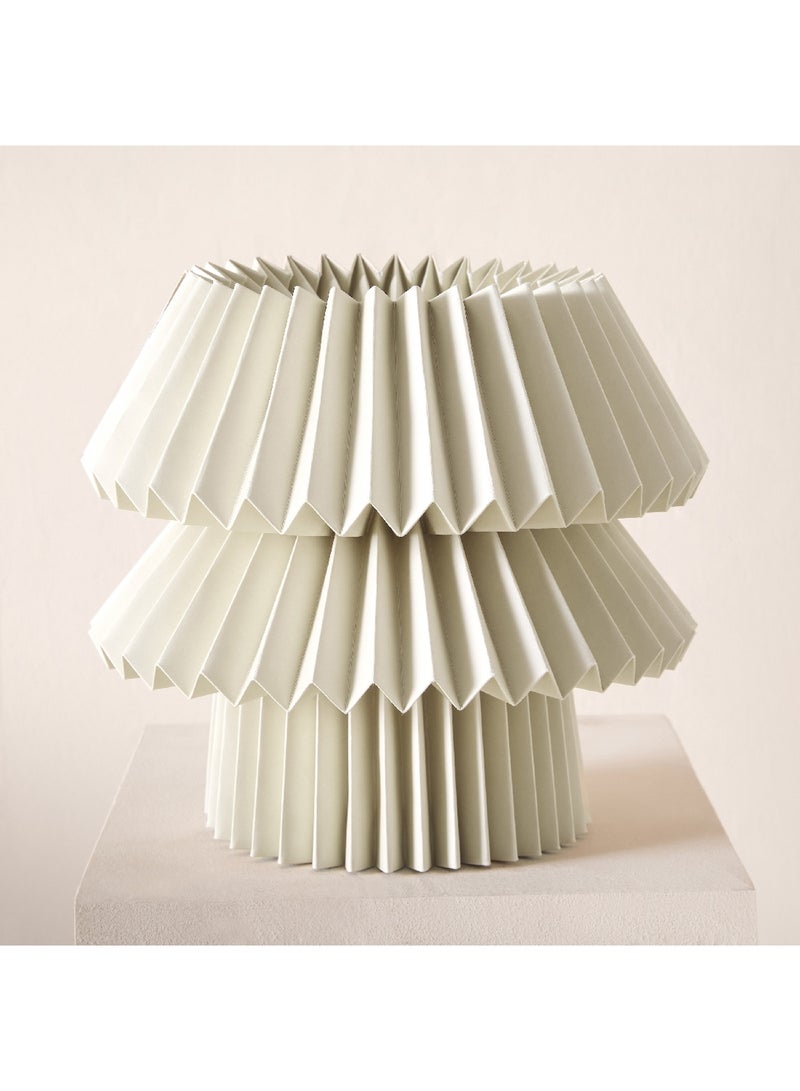 Home Box مصباح طاولة تاشا E27 مع ظل ورقي 30.5 × 31 × 30.5 سم - Image 1