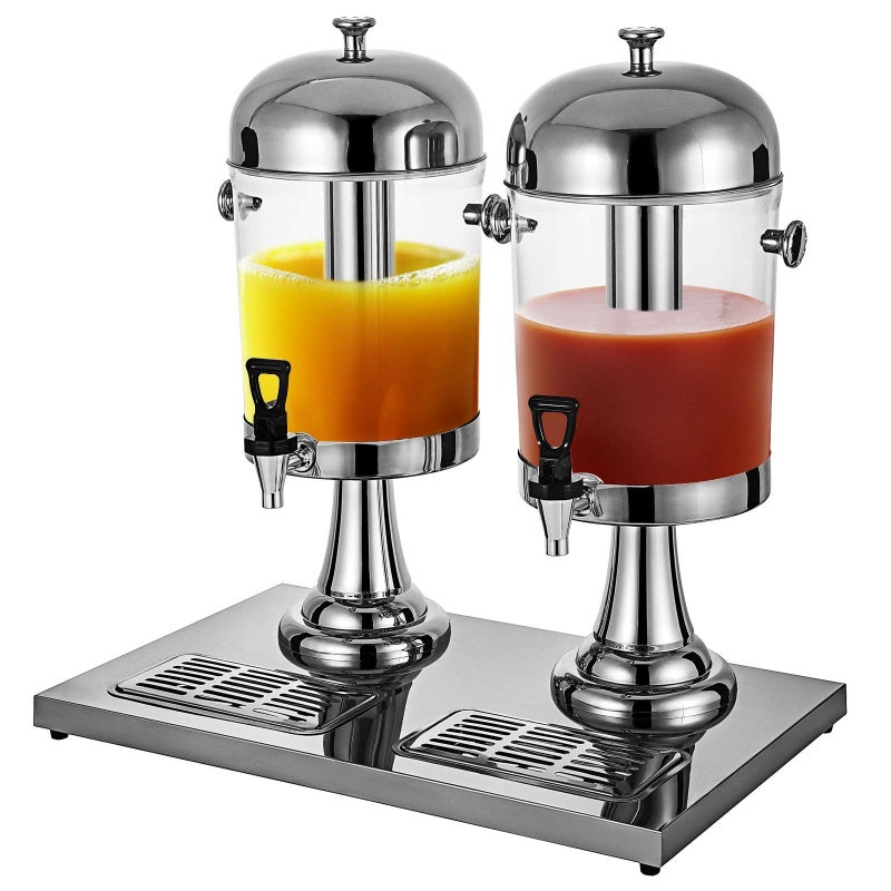 KAIXIN 8 Liter 2.1 Gal Cold Beverage Dispenser The Ultimate Beverage Cooler 3.7 Kg Commercial Stainless Steel Juice Dispenser for Buffet Breakfast Service In Hotels 8L