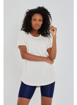 Cool Tarz Cool Style Style Cool Women Ecru Dirty Collar Loose T-SHIRT-XKTCPS001R11S  - Image 4