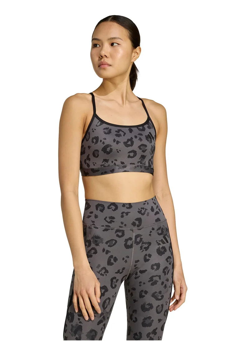 اديداس Powerreact Essential Light Support Bra Print
