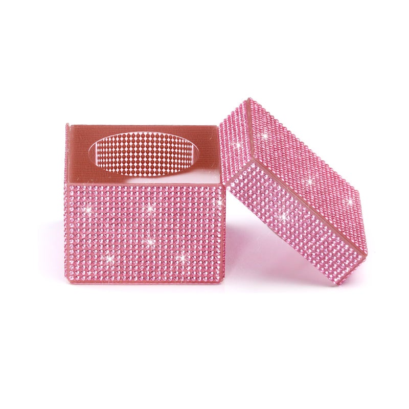 Nail Crystal Pen Wash Cup  pink - Image 1