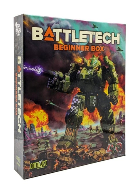 BattleTech Beginner Box 40th Anniversary by Catalyst Game Labs, Strategy Board Game, for 2 Players and Ages 14+
