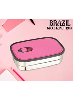 Nabhya Nabhya Brazil Small Stainless Steel Tiffin Box for Kids, Vacuum Hole with Airtight Leak Proof Lunch Box | Keeps Food Warm & Fresh | Meal Lunch Box for School, Boys & Girls-500ml  - Image 2