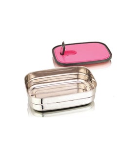 Nabhya Nabhya Brazil Small Stainless Steel Tiffin Box for Kids, Vacuum Hole with Airtight Leak Proof Lunch Box | Keeps Food Warm & Fresh | Meal Lunch Box for School, Boys & Girls-500ml  - Image 1