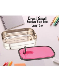 Nabhya Nabhya Brazil Small Stainless Steel Tiffin Box for Kids, Vacuum Hole with Airtight Leak Proof Lunch Box | Keeps Food Warm & Fresh | Meal Lunch Box for School, Boys & Girls-500ml  - Image 3