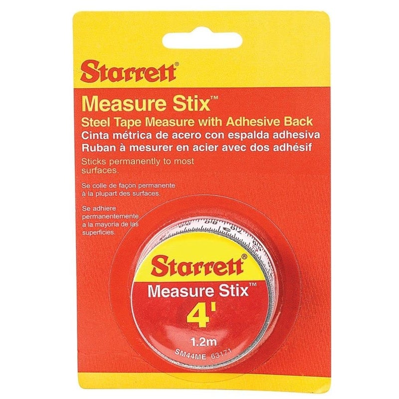 Starrett Tape Measure Stix with Adhesive Backing  Mount to Work Bench Saw Table Drafting Table  12 x 4 English Metric LeftRight Reading  SM44ME - Image 2