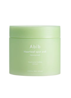Abib Heartleaf Spot Pad Calming Touch 80 Pads Toner Pads for Face Redness Relief Instant Calming Moisturizing Facial Toner Light Texture Easy to use