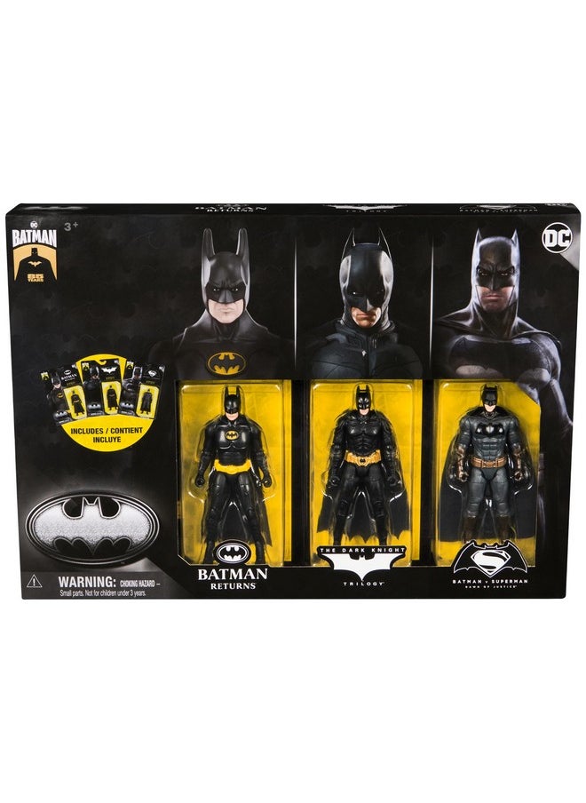 DC Comics - , Batman 85Th Special Edition Batman Action Figures 3-Pack, 4-Inch, 85Th Anniversary Collectible Kids Toys For Boys And Girls Ages 3 And Up - Image 1