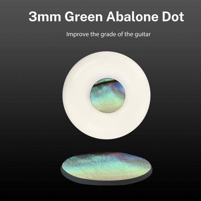 Donner Acoustic Guitar Bridge Pins, 6PCS White Bone Bridge Pins Inlaid 3mm Abalone Dot with Guitar Pins Puller and Sandpaper - Image 4