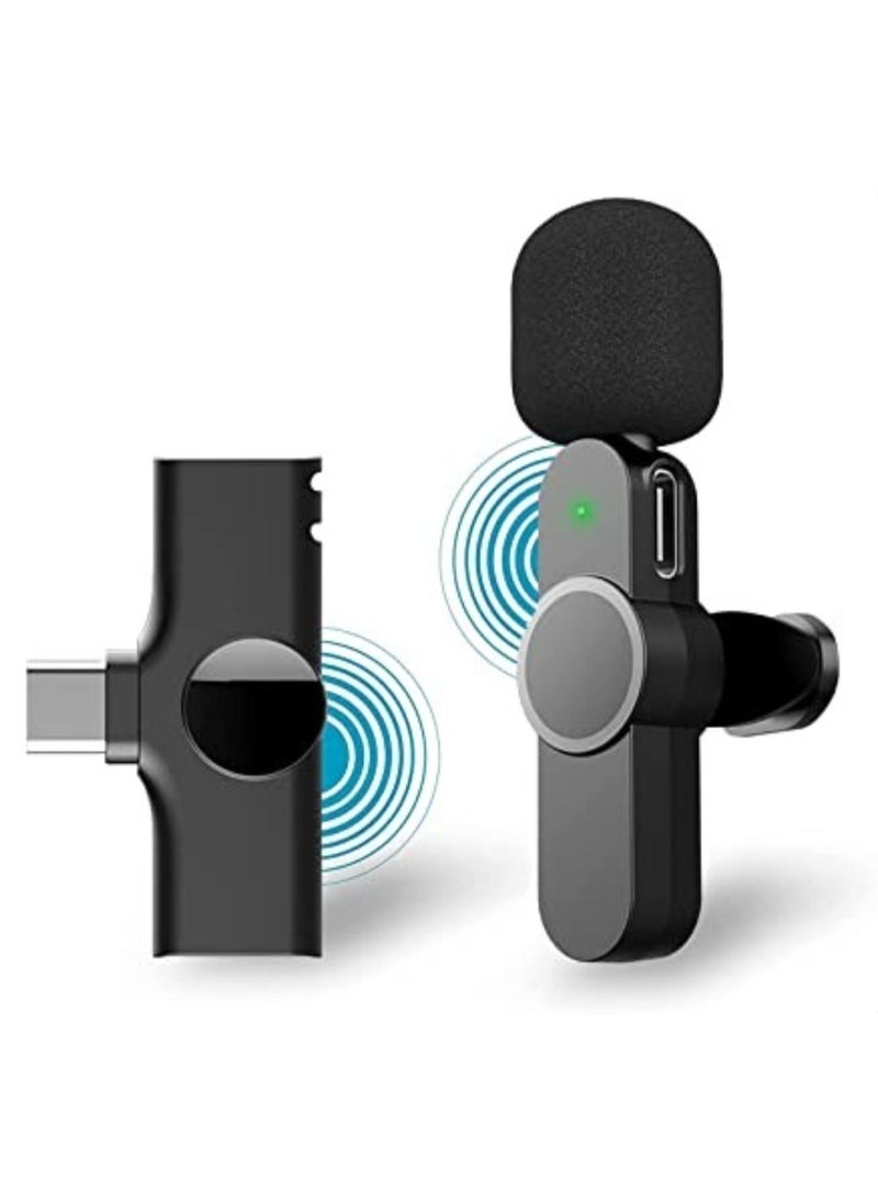 ELTRAZONE 2 in 1 iphone or type-c Wireless Lavalier Microphone For IPhone, Plug Play, Portable Audio Video Recording Mic for Youtube, Live Stream, Vlog, Interview, Laptops PC  - Image 1