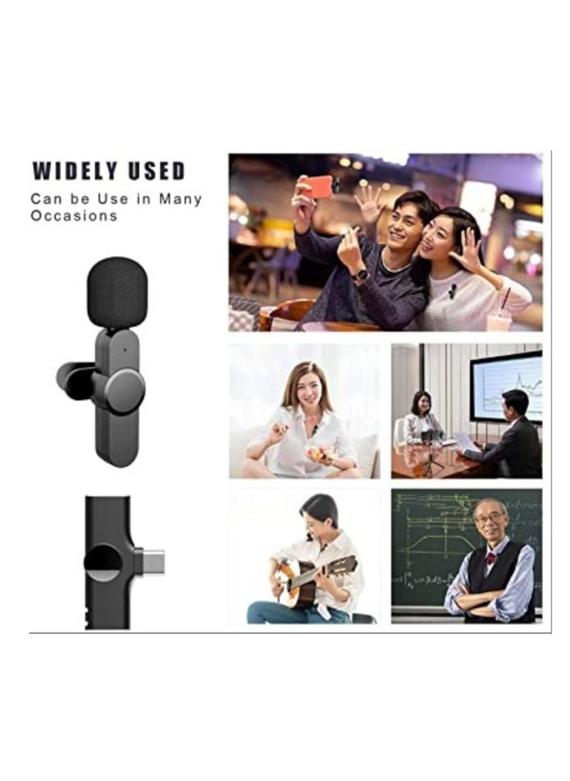 ELTRAZONE 2 in 1 iphone or type-c Wireless Lavalier Microphone For IPhone, Plug Play, Portable Audio Video Recording Mic for Youtube, Live Stream, Vlog, Interview, Laptops PC  - Image 2
