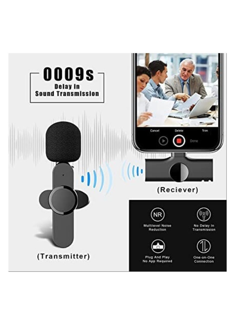 ELTRAZONE 2 in 1 iphone or type-c Wireless Lavalier Microphone For IPhone, Plug Play, Portable Audio Video Recording Mic for Youtube, Live Stream, Vlog, Interview, Laptops PC  - Image 4