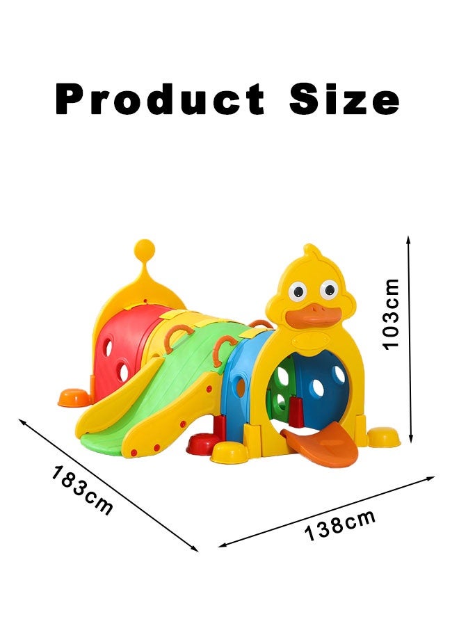 JSAITOYS Yellow Duck Themed Children's Play Set (Slide + Tunnel)-SIT11902 - Image 3