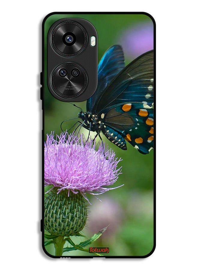 Tolwak Huawei nova 11 SE Protective Case Cover Butterfly Sitting On Flower - Image 1