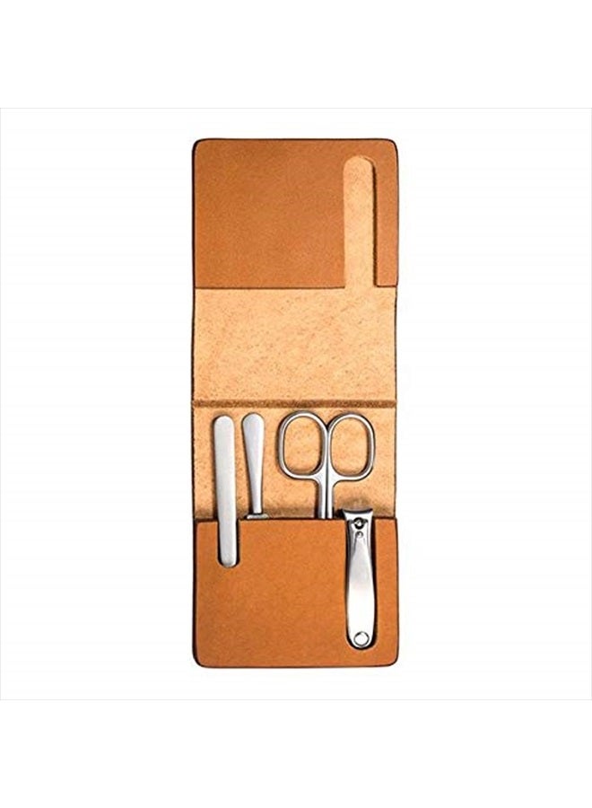 MÜHLE TRAVEL Manicure Set in Cowhide Case - Luxurios Travel Kit - Image 1