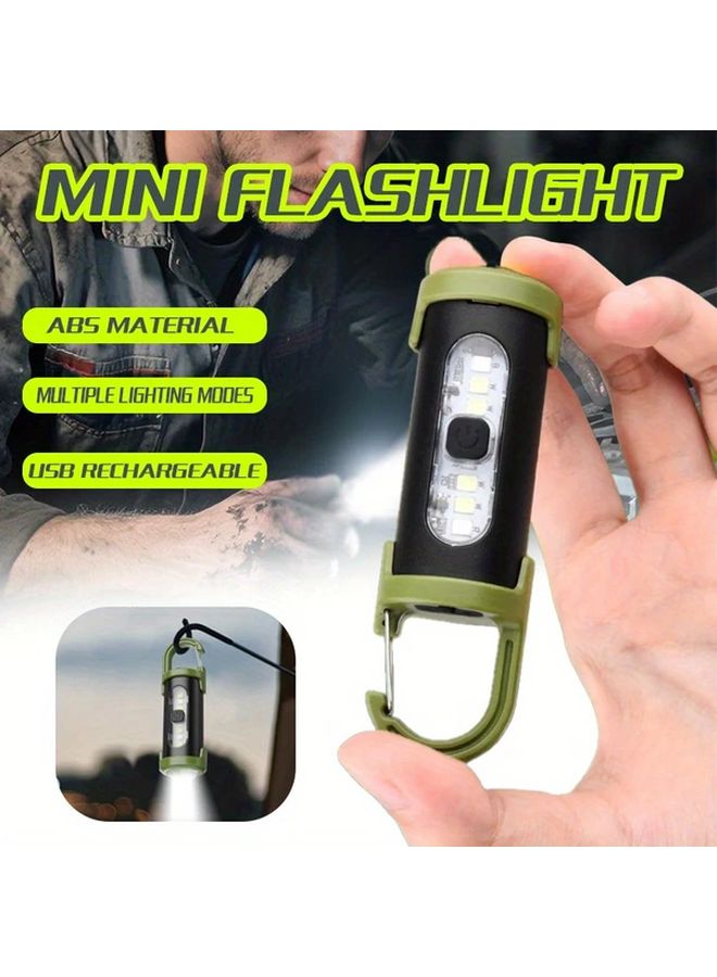 USB Rechargeable Mini LED Work Light 1pc Multiple Modes Portable For Hiking Fishing Running - Image 2