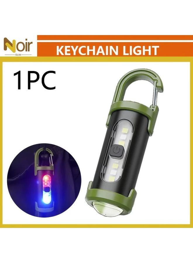 USB Rechargeable Mini LED Work Light 1pc Multiple Modes Portable For Hiking Fishing Running - Image 1