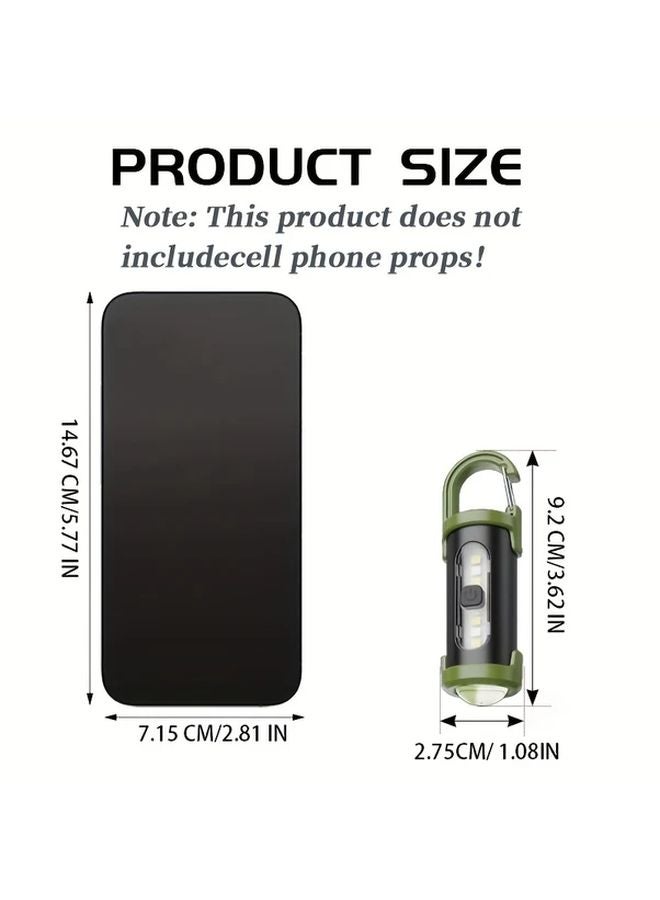 USB Rechargeable Mini LED Work Light 1pc Multiple Modes Portable For Hiking Fishing Running - Image 4