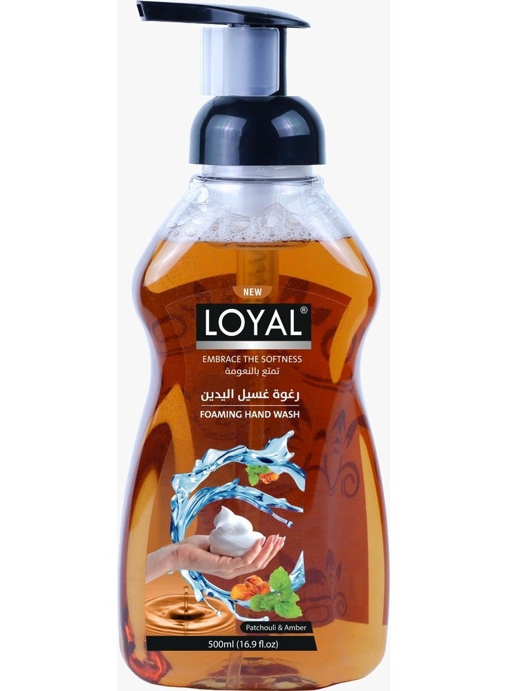 loyal احتضان النعومة غسول يدين رغوي باتشولي والعنبر 500 مل