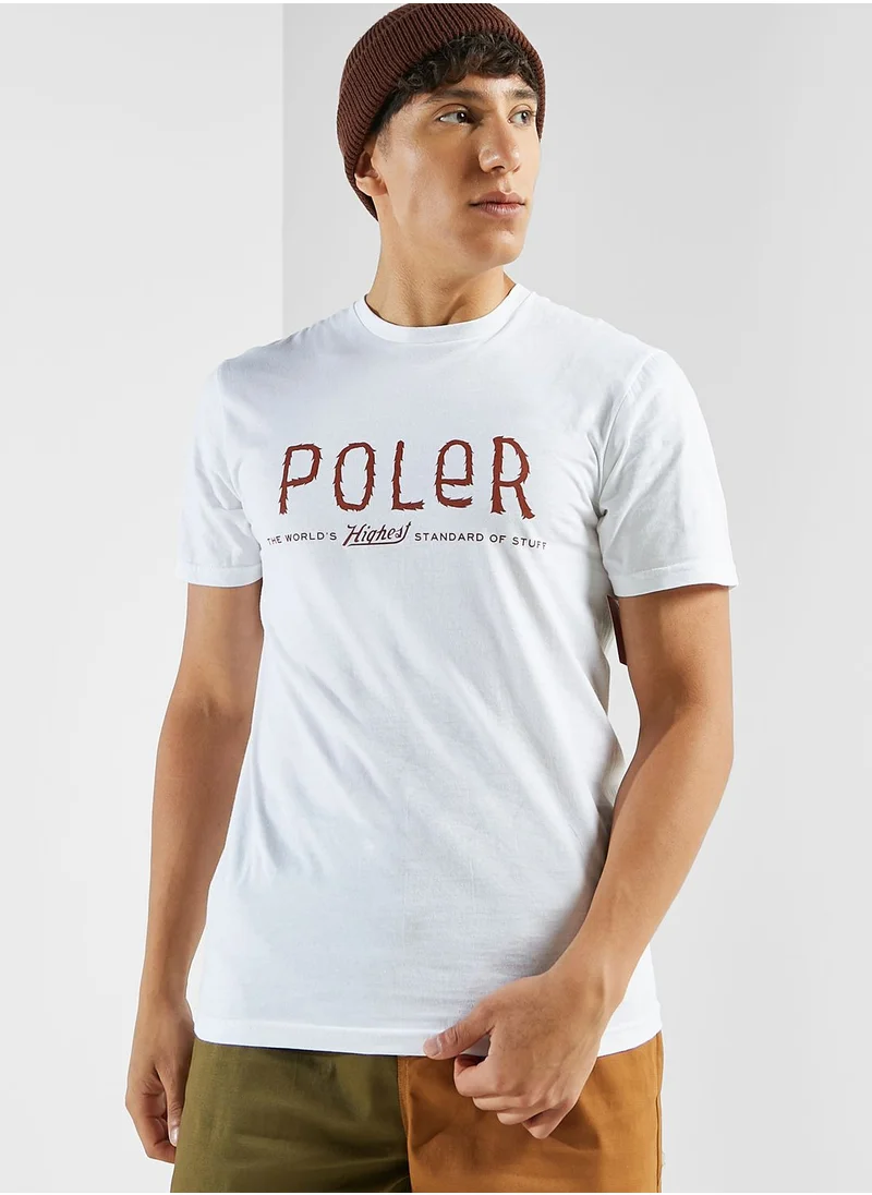 poler Furry Font T-Shirt