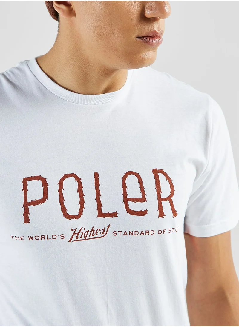 poler Furry Font T-Shirt