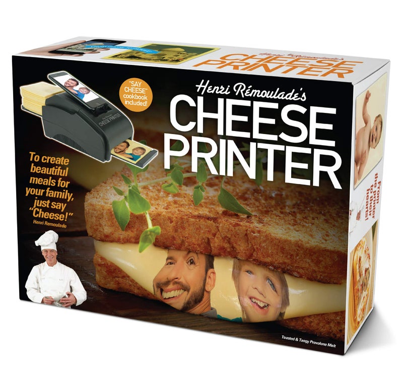 Prank Pack Prank-O Cheese Printer Gag Gift Empty Box, Birthday Gift Box, Wrap Your Real Present in a Convincing and Funny Fake Gift Box, Practical Joke for Birthday Presents, Holidays, Parties - Image 1