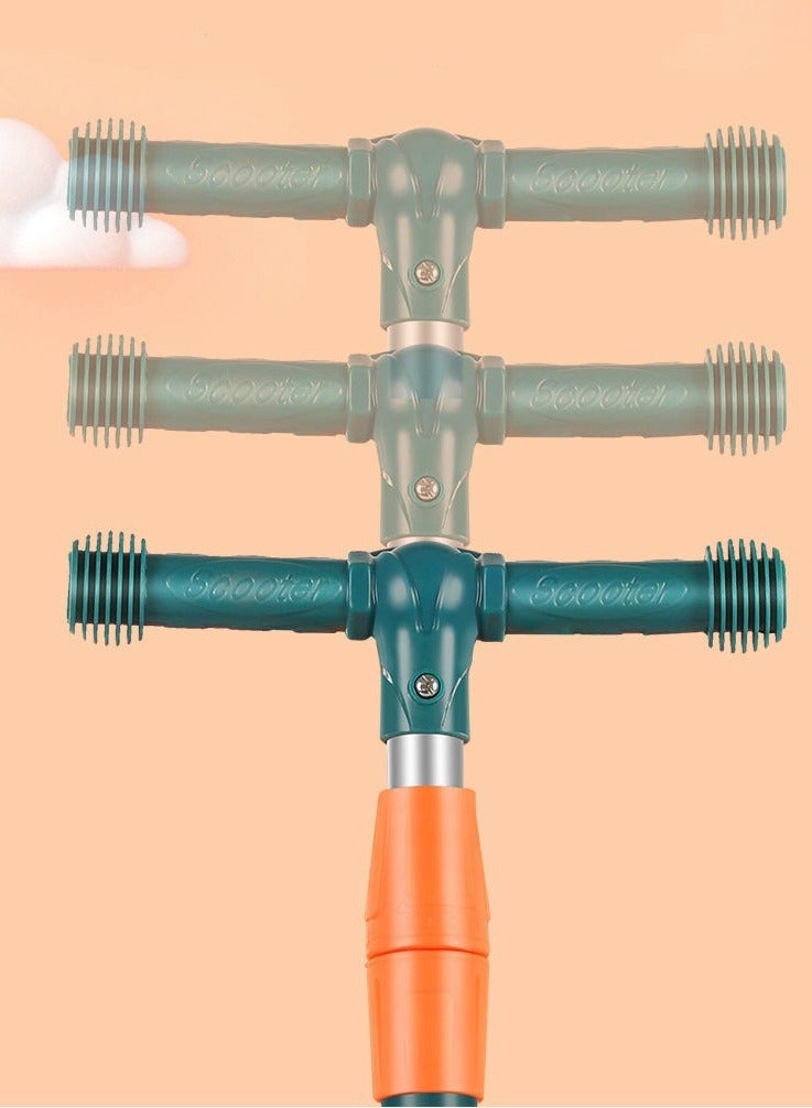 ام جي سكوتر باندا 3 في 1 قابل للطي للأطفال مع موسيقى، أضواء LED، عجلات مضيئة، ارتفاع قابل للتعديل ومقعد قابل للإزالة، سطح مضاد للانزلاق، للاستخدام الخارجي والداخلي للأطفال من 3 إلى 8 سنوات. - Image 4