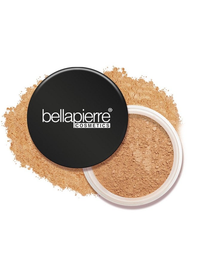 BellaPierre بودرة معدنية أساس SPF 15 خالية من التلك ونباتية وخالية من القسوة تغطية كاملة مضادة للحساسية وآمنة لجميع أنواع البشرة 0.32 أونصة من القيقب - Image 1