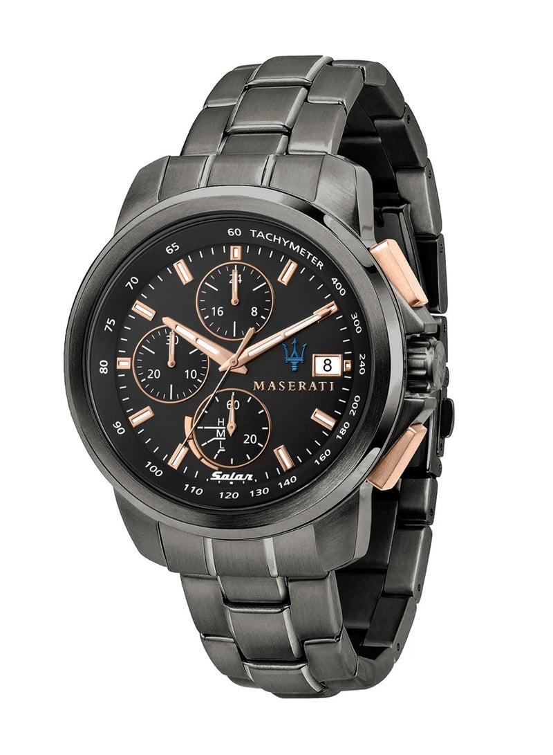 Maserati ساعة Successo Chrono Solar Edition للرجال من الفولاذ المقاوم للصدأ R8873645001 - 44 مم - Image 1