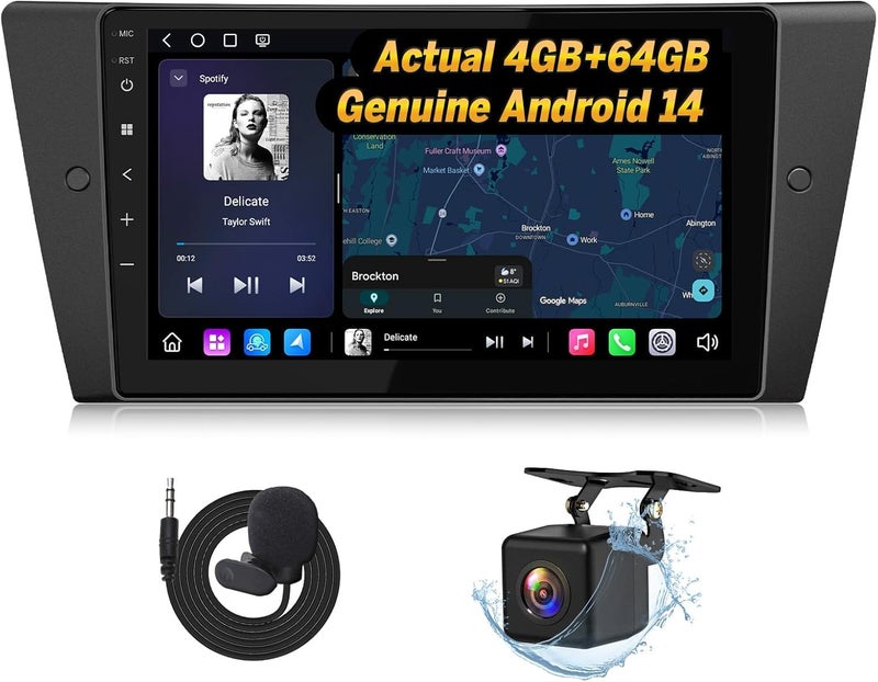 Eonon 464GB Car Stereo 9 CarPlay Car Radio for BMW 3 Series 20052013E90E91E92E93 Android Auto Touchscreen Car Stereo Bluetooth54 DSPAMFM SWCE90X7 Upgrade - Image 2