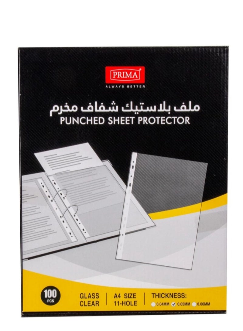 PRIMA transparent perforated plastic file - Image 1
