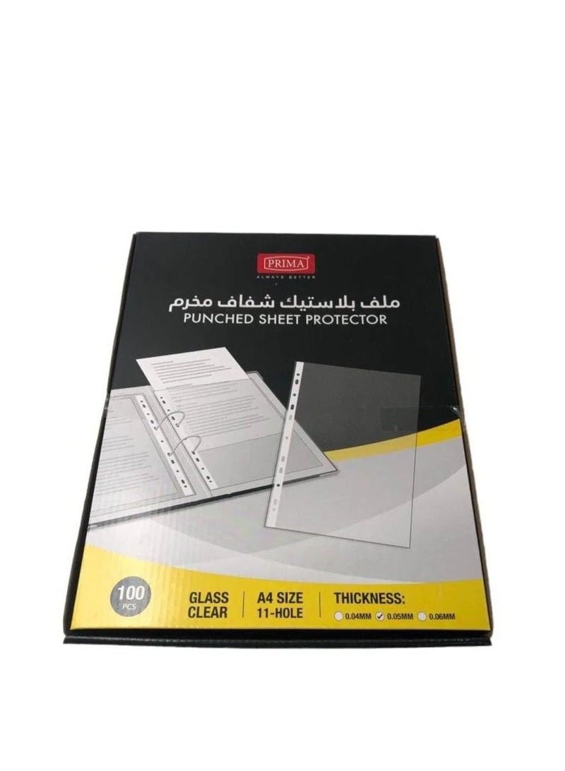 PRIMA transparent perforated plastic file - Image 2