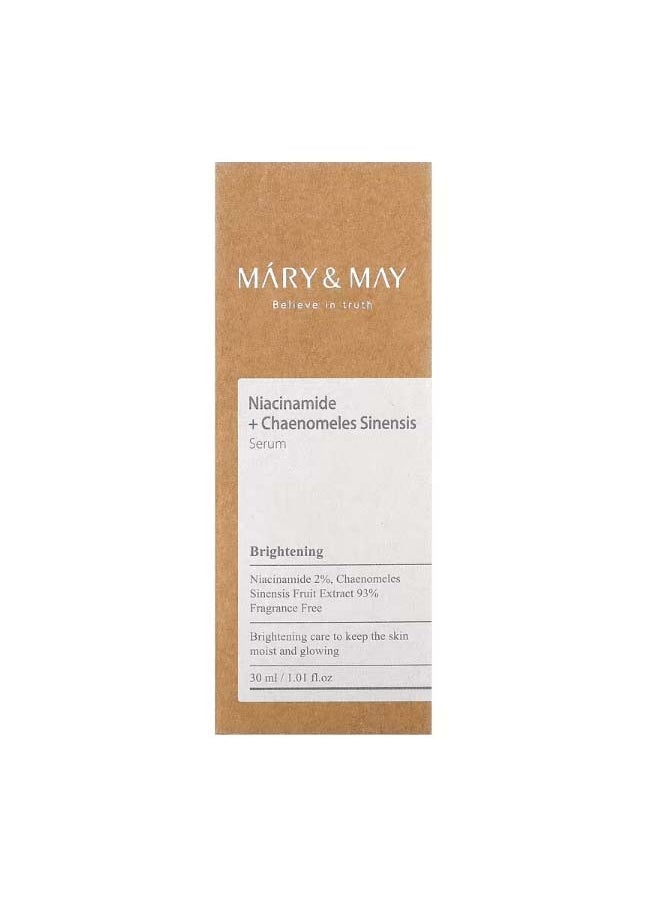 MARY & MAY Niacinamide  Chaenomeles Sinensis Serum 1.01 fl oz 30 ml  - Image 2